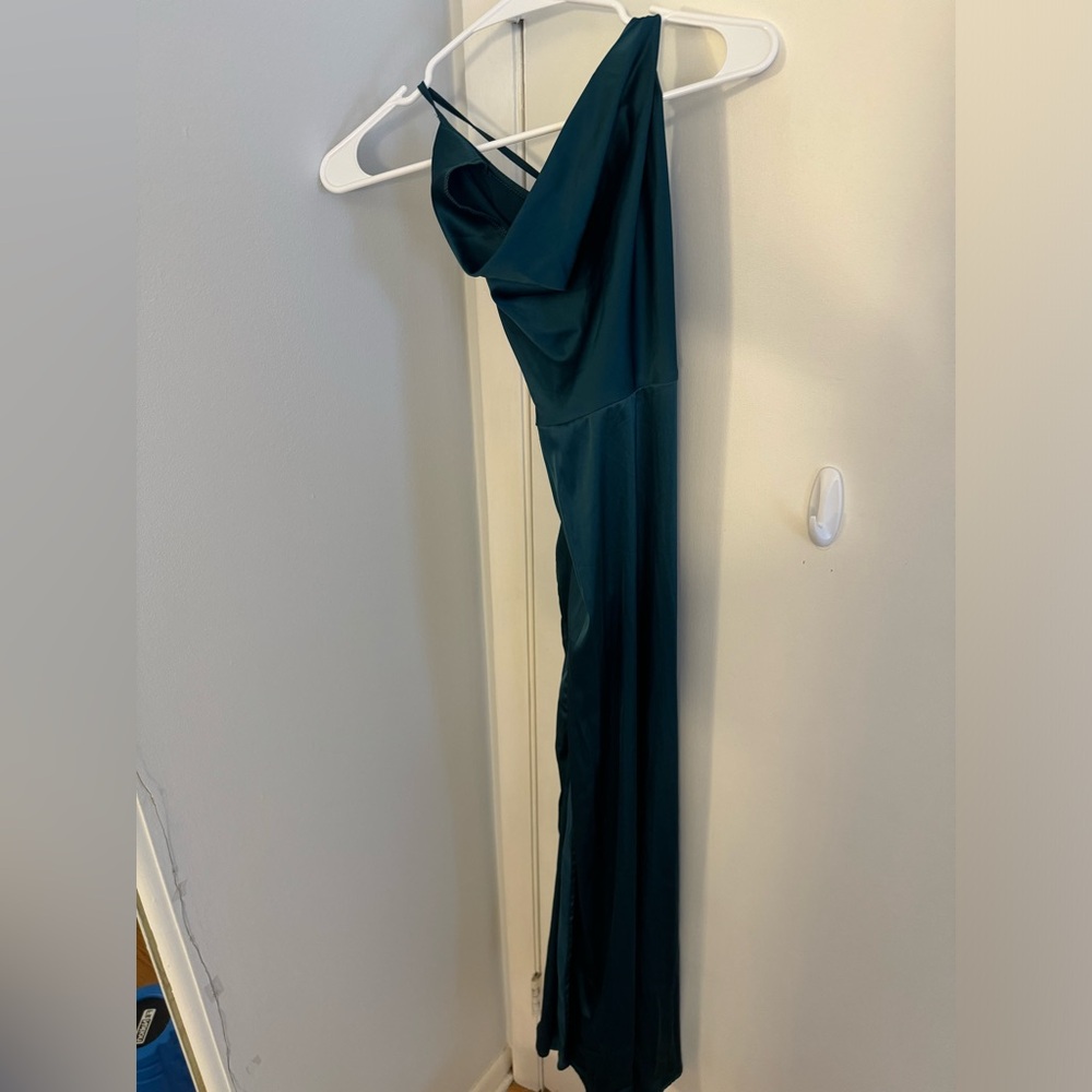 Long green shein dress size small
